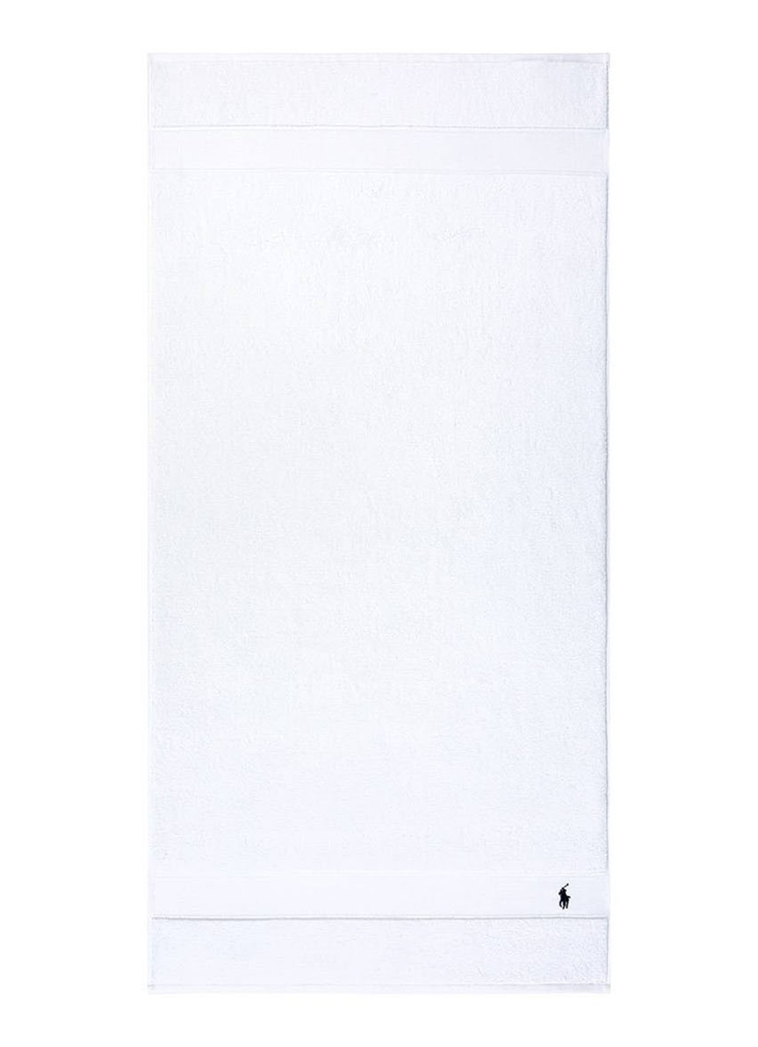 Ralph Lauren Polo Player badlaken - 600 gr/m2 - 70 x 140 cm - voorkant wit