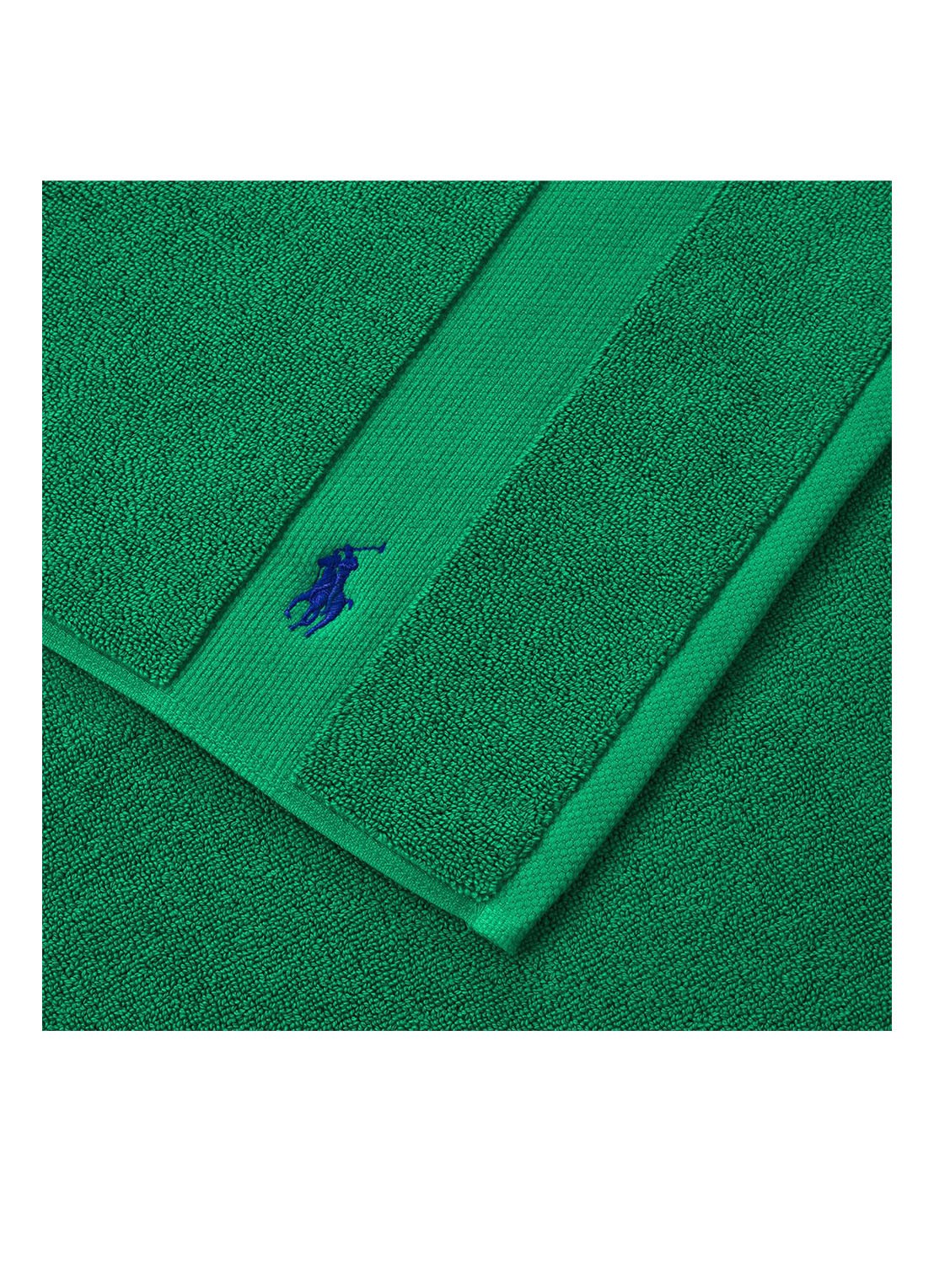 Ralph Lauren Polo Player badmat 55 x 90 cm - voorkant 2 groen