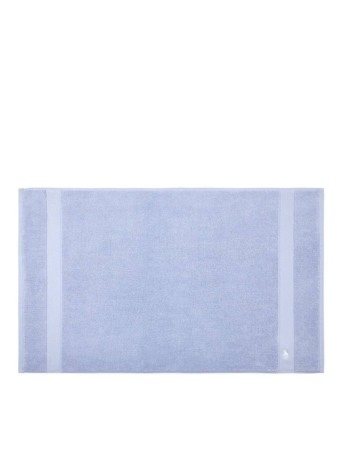 Ralph Lauren Polo Player badmat 55 x 90 cm - voorkant 2 lichtblauw