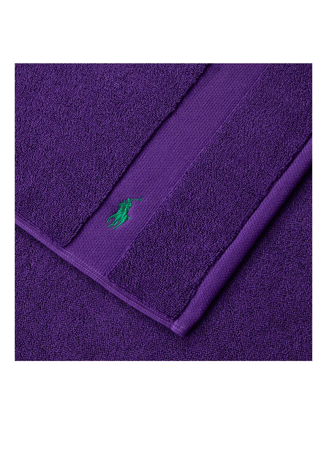 Ralph Lauren Polo Player badmat 55 x 90 cm - voorkant 2 paars