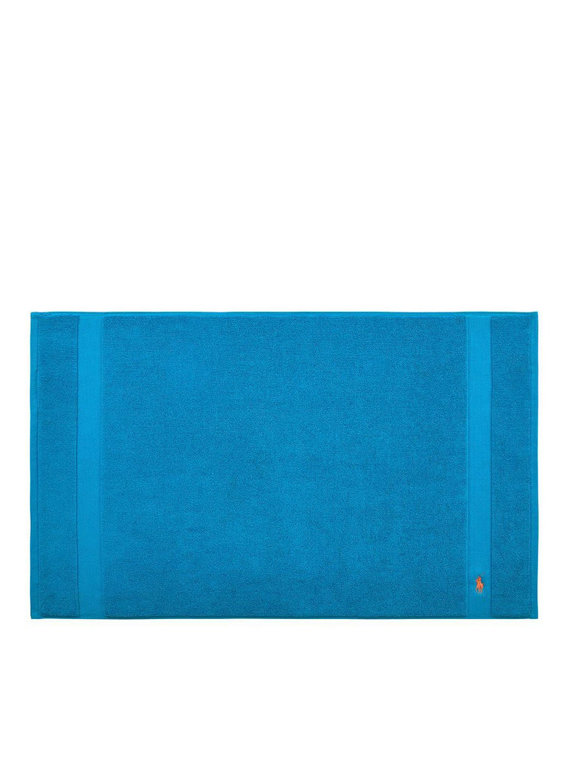 Ralph Lauren Polo Player badmat 55 x 90 cm - voorkant turquoise