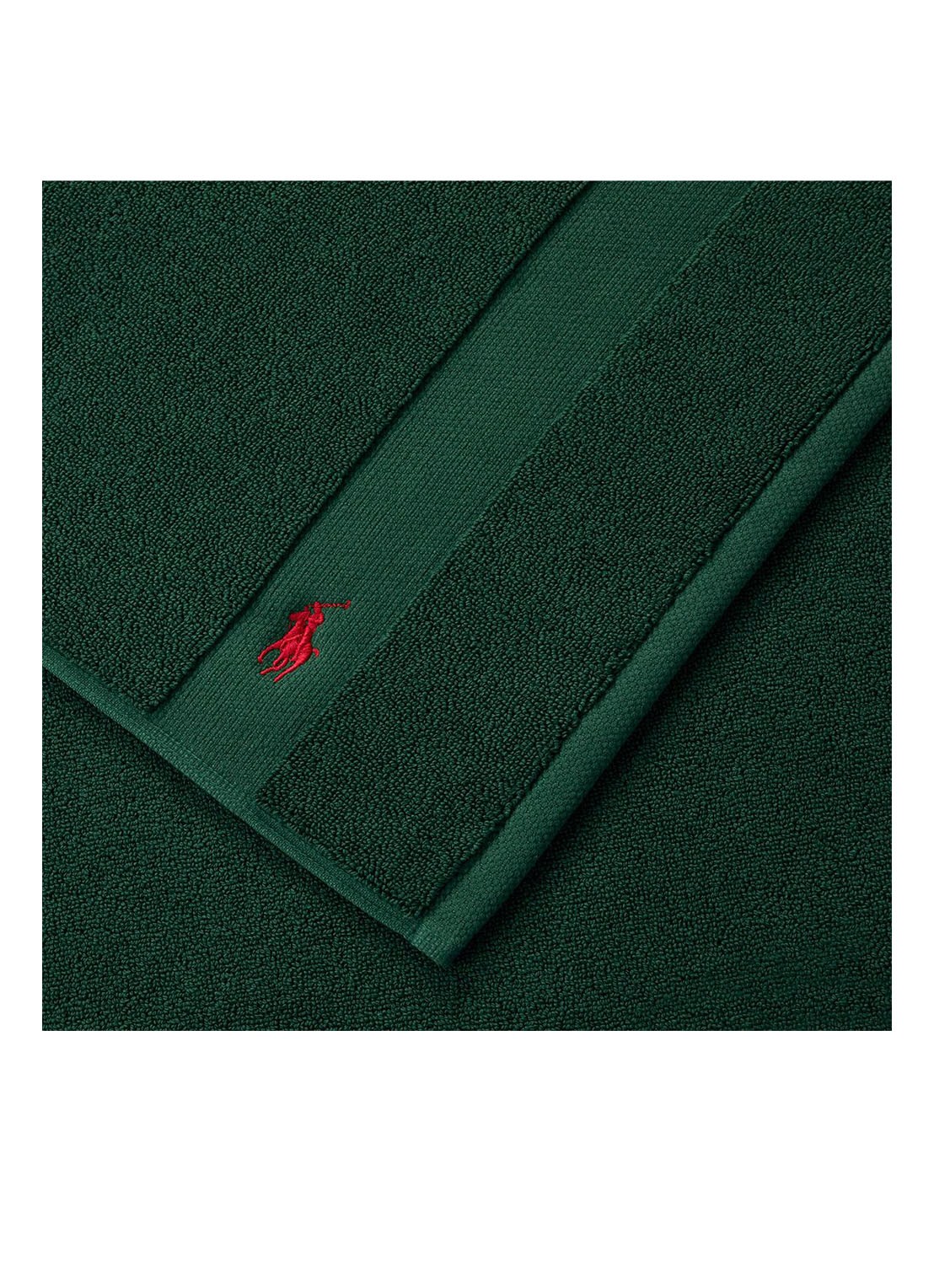 Ralph Lauren Polo Player badmat 55 x 90 cm - voorkant 2 groen