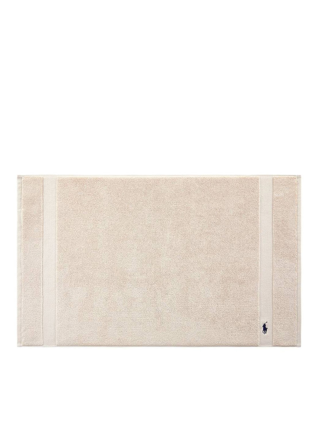 Ralph Lauren Polo Player badmat 55 x 90 cm - voorkant 2 beige