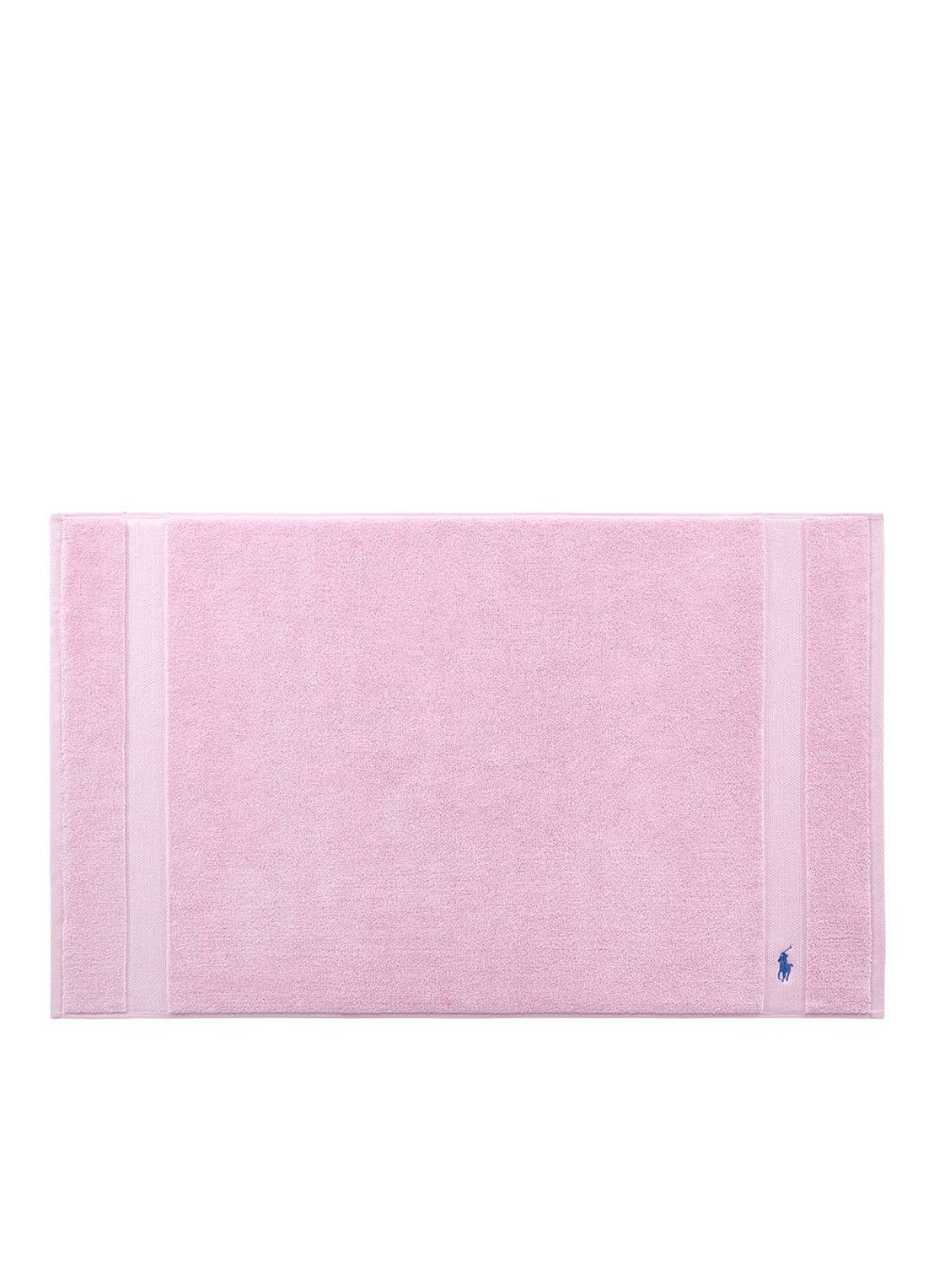 Ralph Lauren Polo Player badmat 55 x 90 cm - voorkant lichtroze