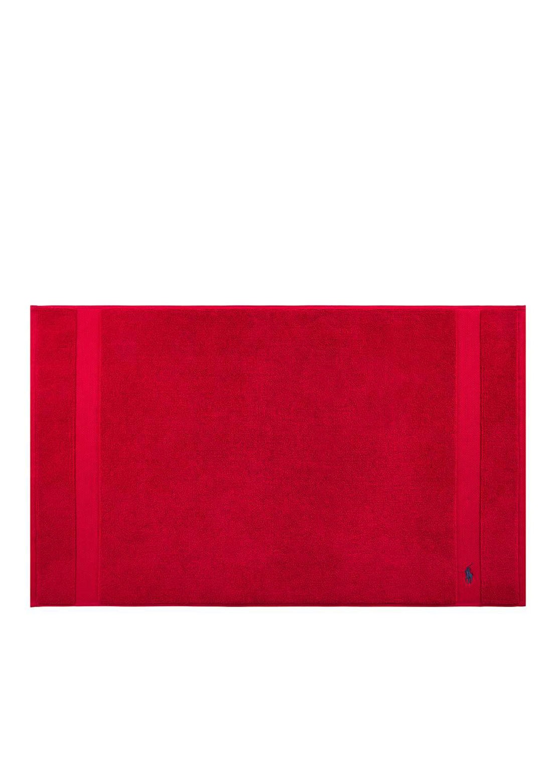 Ralph Lauren Polo Player badmat 55 x 90 cm - voorkant rood
