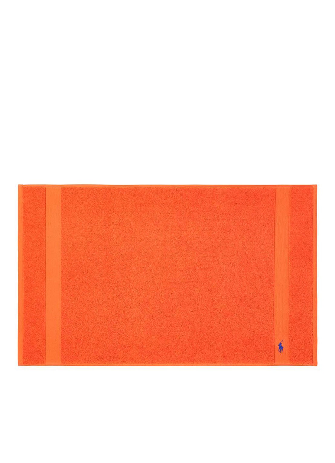 Ralph Lauren Polo Player badmat 55 x 90 cm - voorkant orange