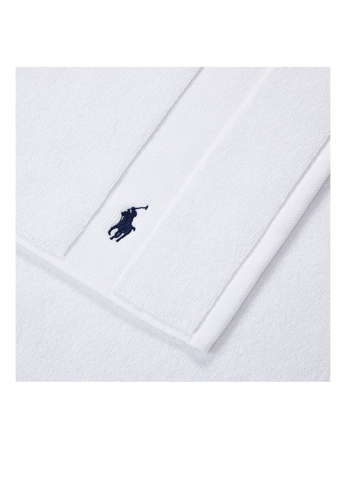Ralph Lauren Polo Player badmat 55 x 90 cm - voorkant 3 wit