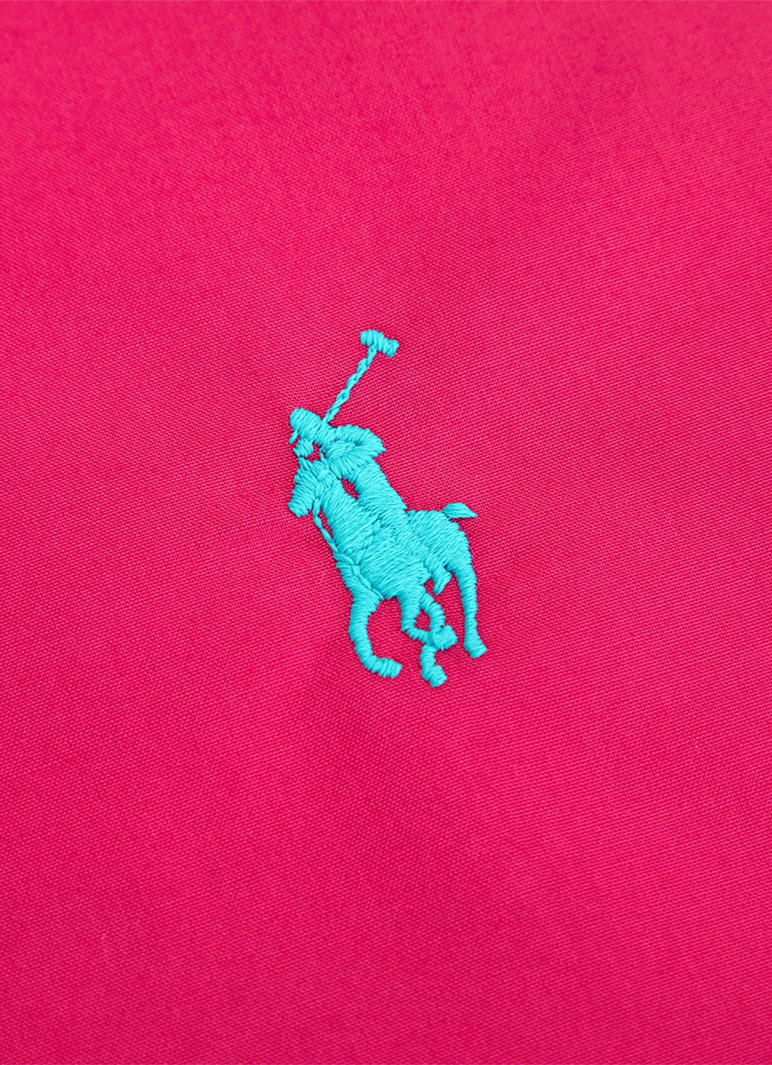 Ralph Lauren Polo Player dekbedovertrek van katoen perkal 80TC - exclusief kussenslopen - voorkant 3 donkerroze