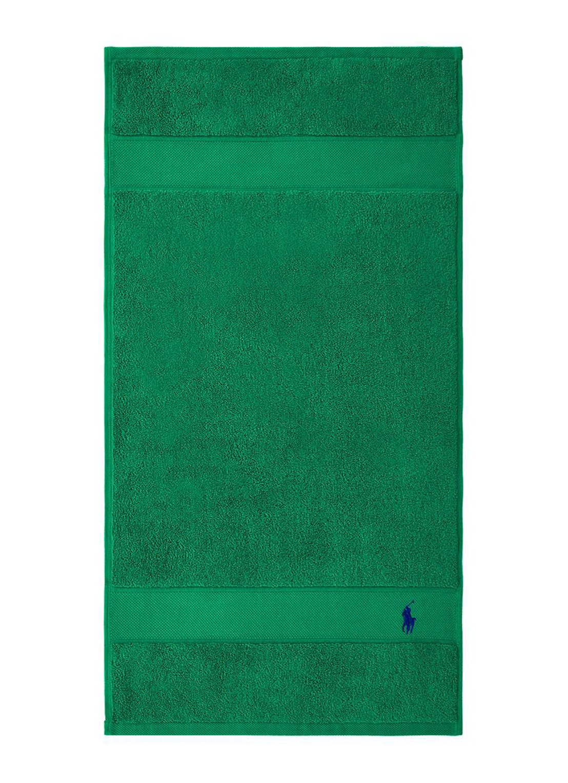 Ralph Lauren Polo Player gastendoek - 600 gr/m2 - 40 x 75 cm - voorkant 3 groen