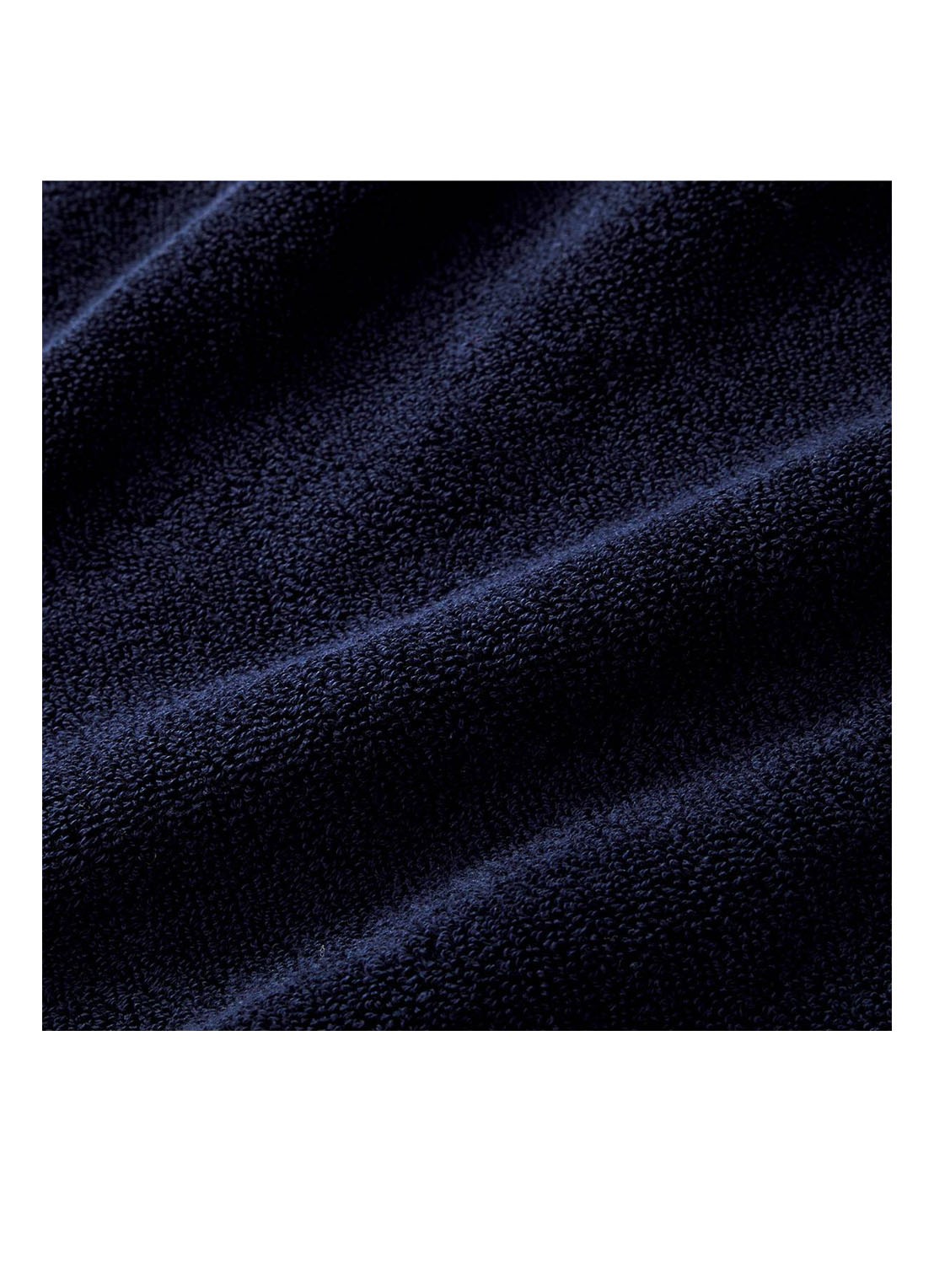 Ralph Lauren Polo Player gastendoek - 600 gr/m2 - 40 x 75 cm - achterkant donkerblauw