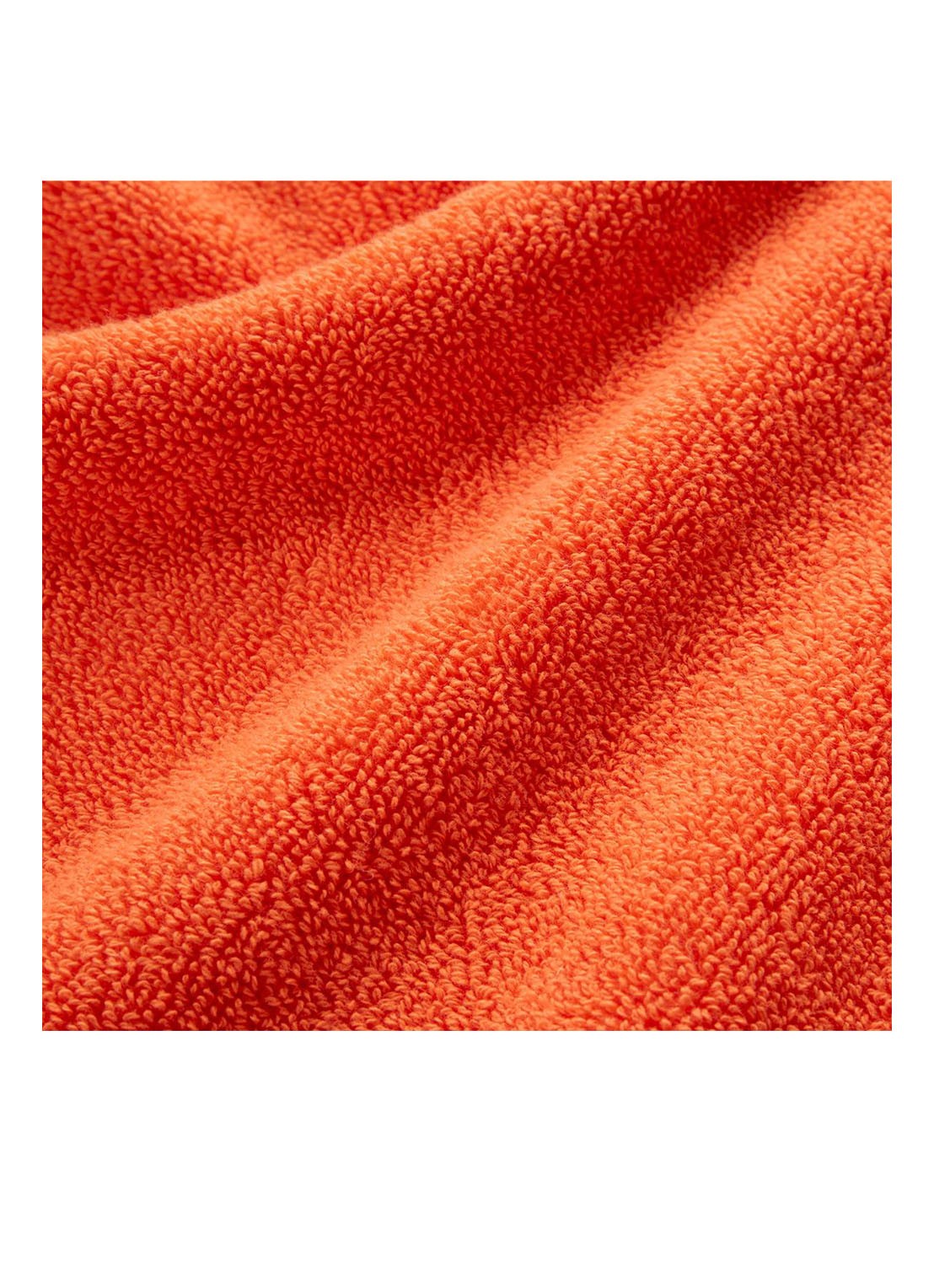 Ralph Lauren Polo Player gastendoek - 600 gr/m2 - 40 x 75 cm - achterkant orange