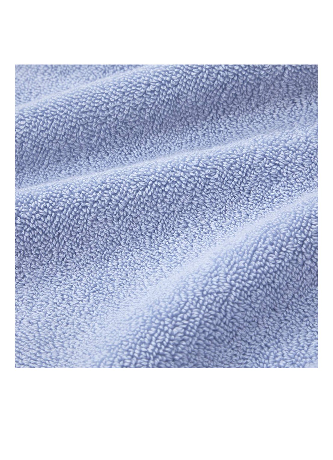Ralph Lauren Polo Player handdoek - 600 gr/m2 - 50 x 100 cm - achterkant 4 lichtblauw