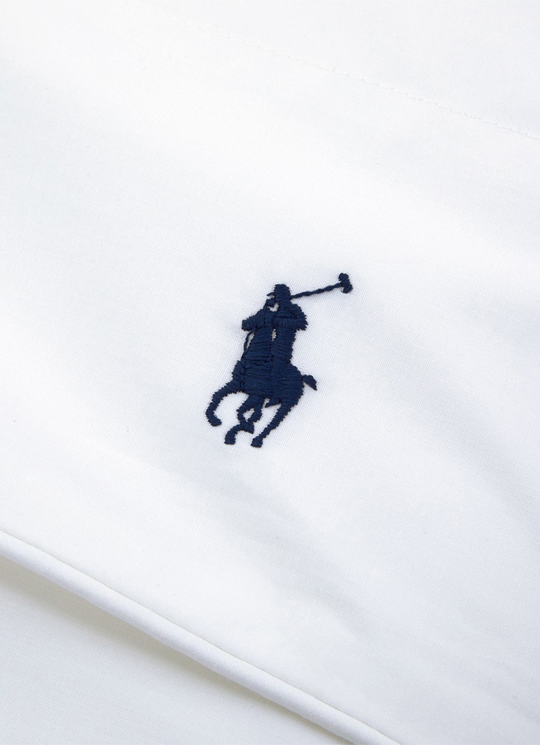 Ralph Lauren Polo Player laken van katoen perkal 80TC - voorkant 2 wit