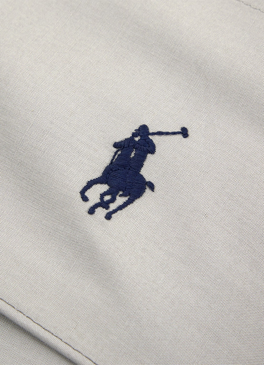 Ralph Lauren Polo Player laken van katoen perkal 80TC - voorkant 3 grijs
