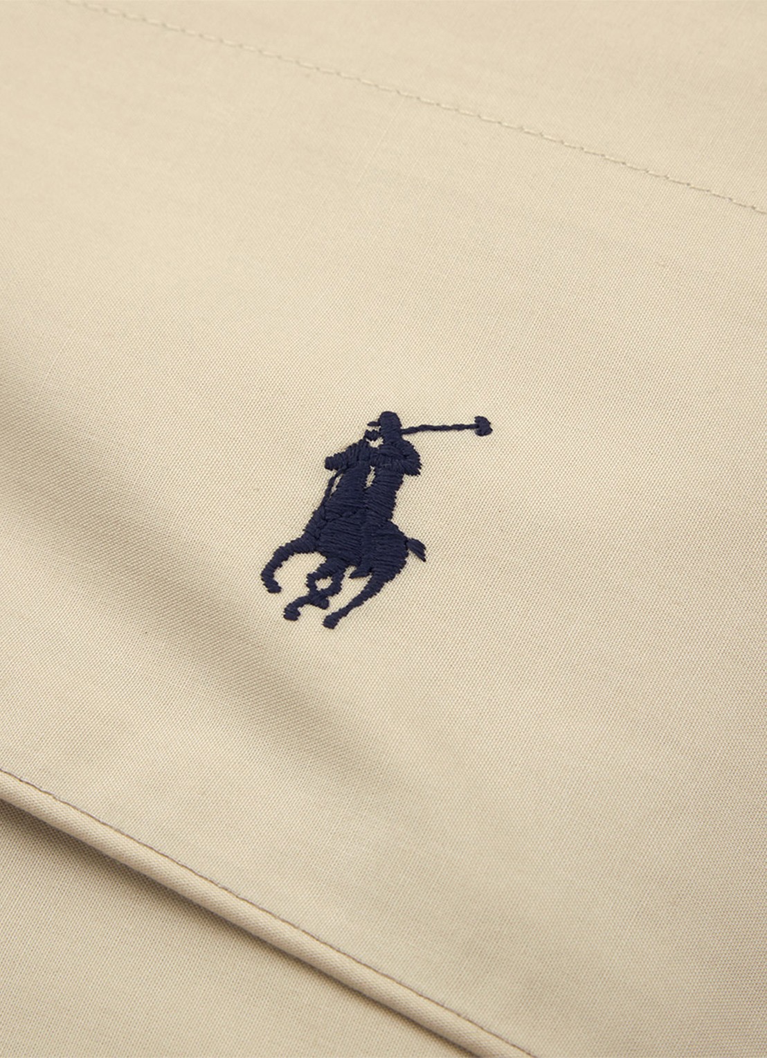 Ralph Lauren Polo Player laken van katoen perkal 80TC - voorkant 4 beige