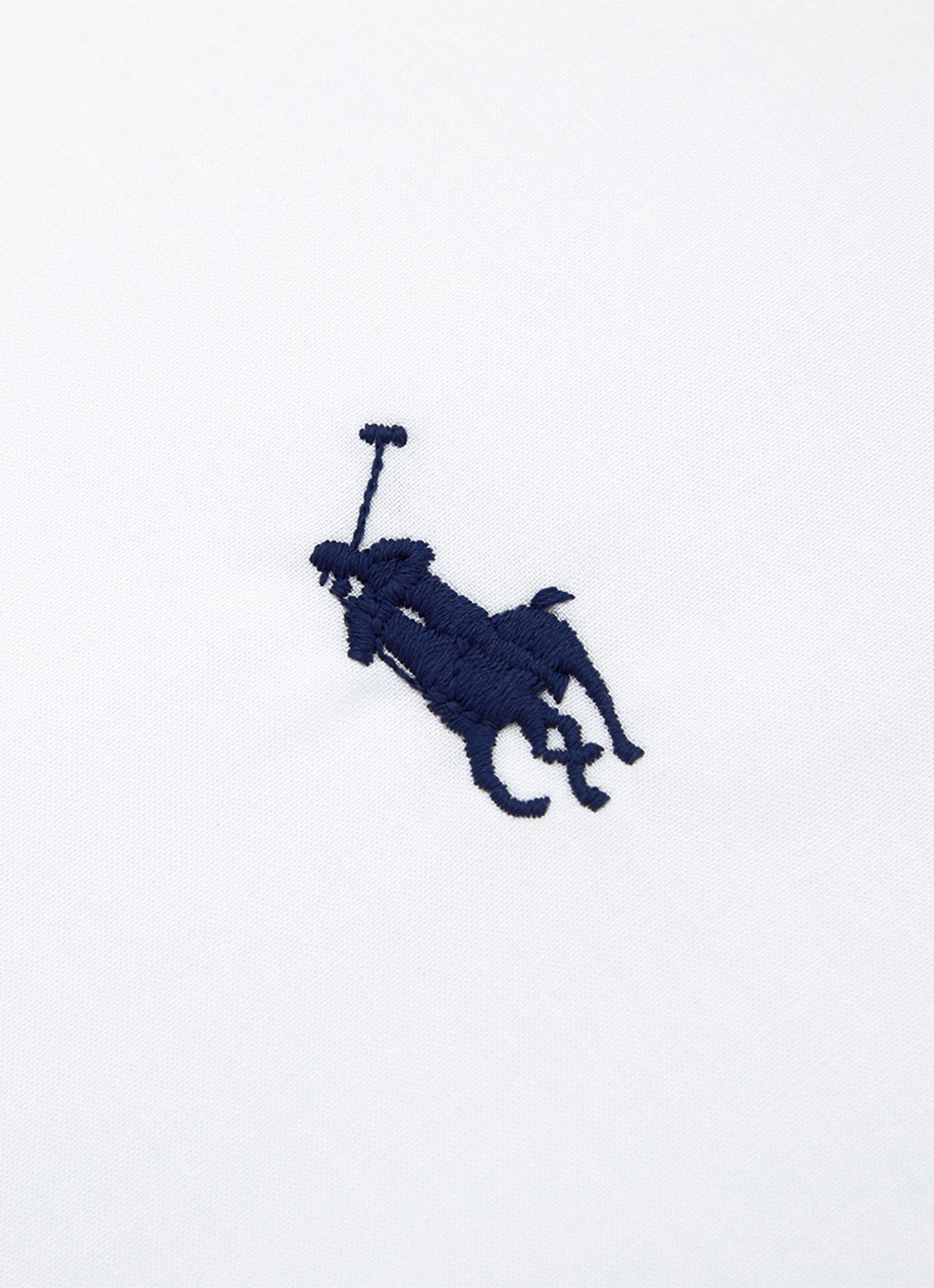 Ralph Lauren Polo Player Ruffle kussensloop van katoen perkal 80TC - achterkant 3 wit