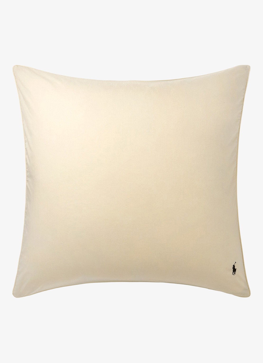 Ralph Lauren Polo Player Ruffle kussensloop van katoen perkal 80TC - voorkant 4 beige