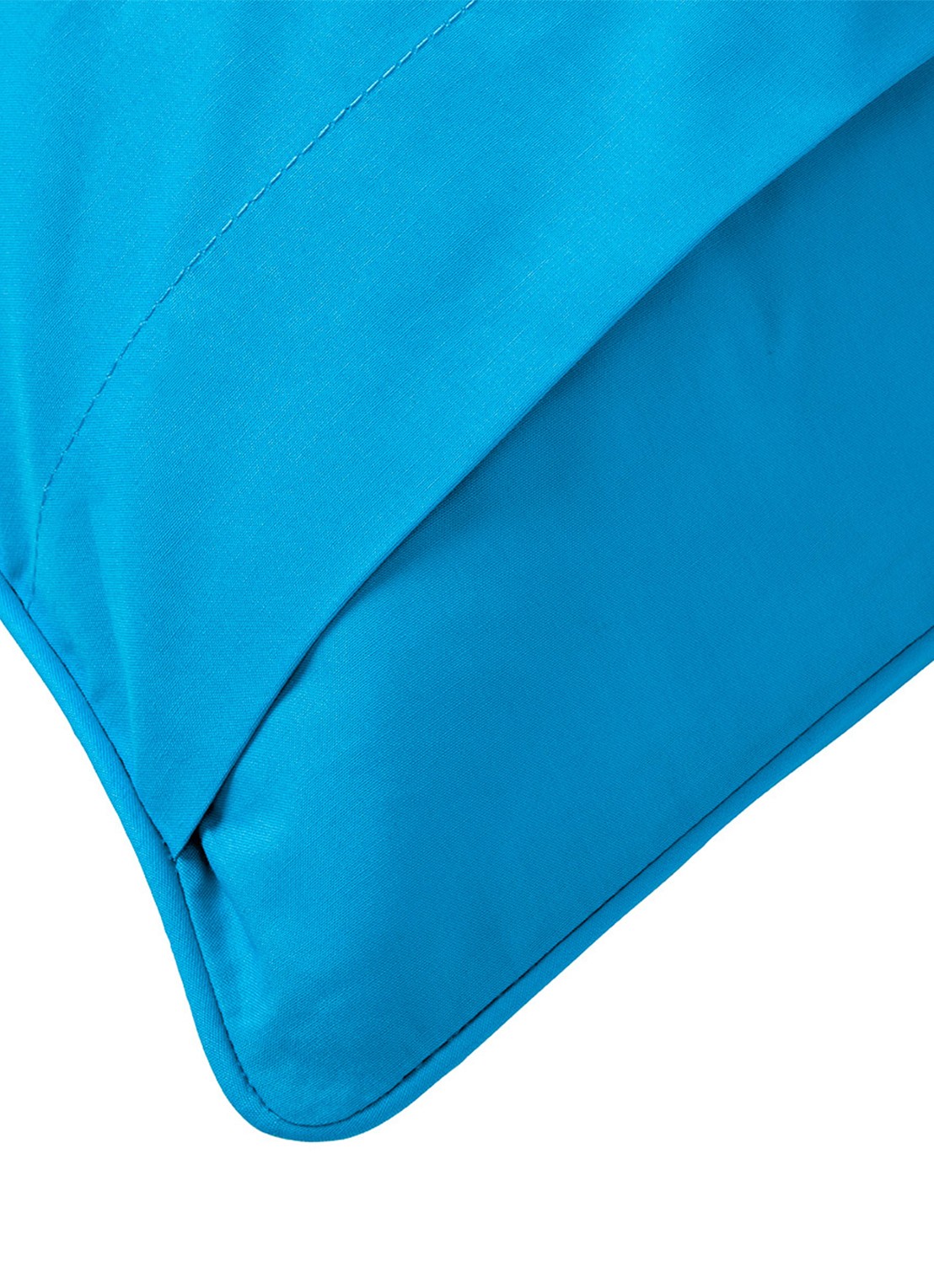Ralph Lauren Polo Player Ruffle kussensloop van katoen perkal 80TC - voorkant 4 blauw
