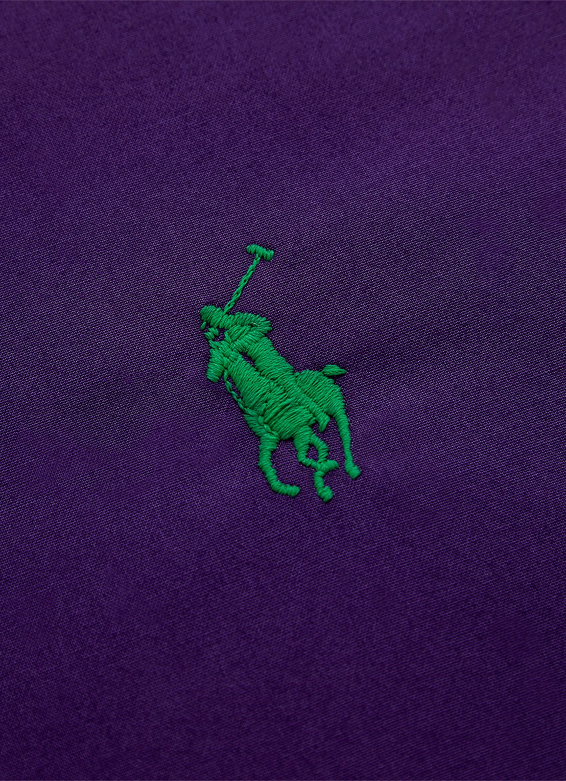 Ralph Lauren Polo Player Ruffle kussensloop van katoen perkal 80TC - achterkant 5 paars