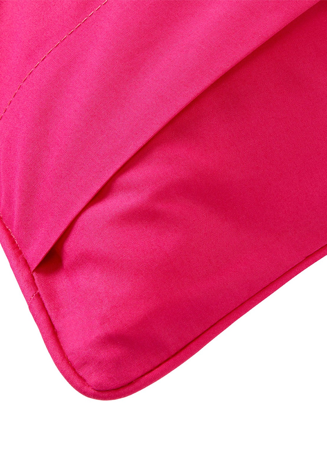 Ralph Lauren Polo Player Ruffle kussensloop van katoen perkal 80TC - voorkant 3 donkerroze