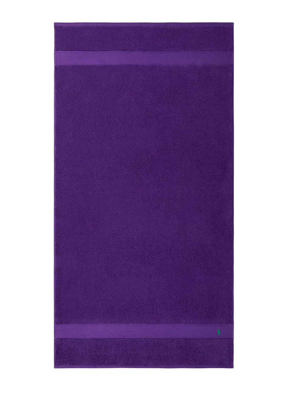 Ralph Lauren Polo Player strandlaken - 600gr/m2 - 90 x 160 cm - voorkant paars