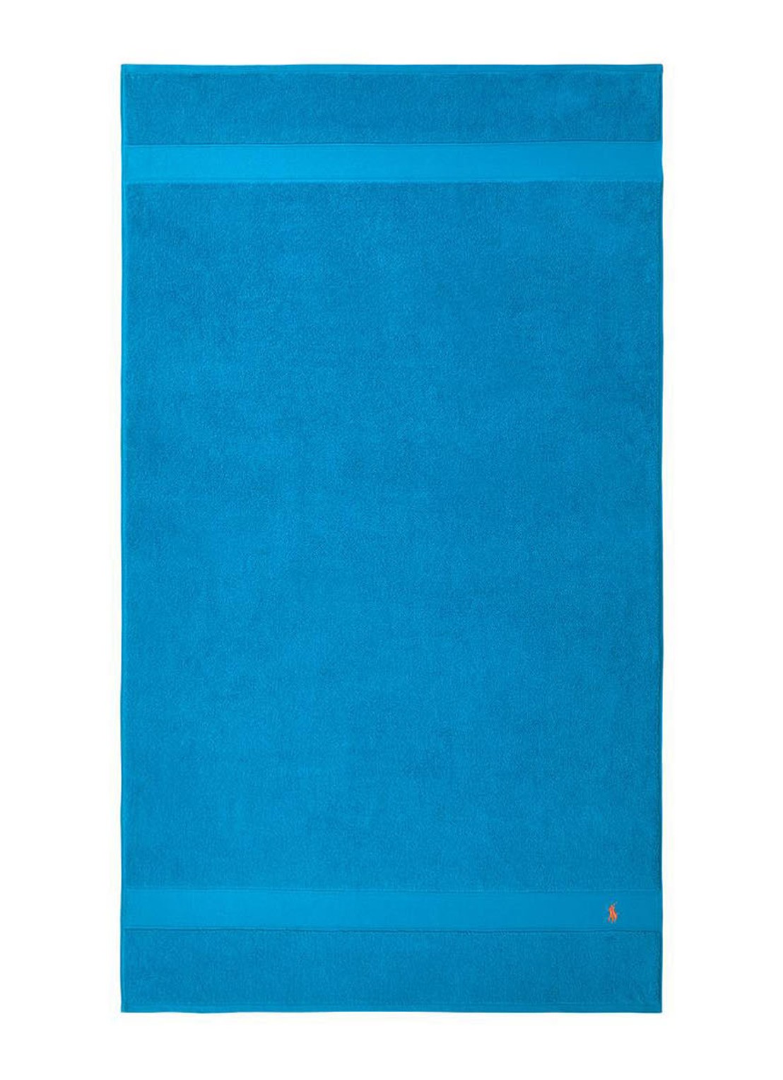Ralph Lauren Polo Player strandlaken - 600gr/m2 - 90 x 160 cm - voorkant 3 blauw
