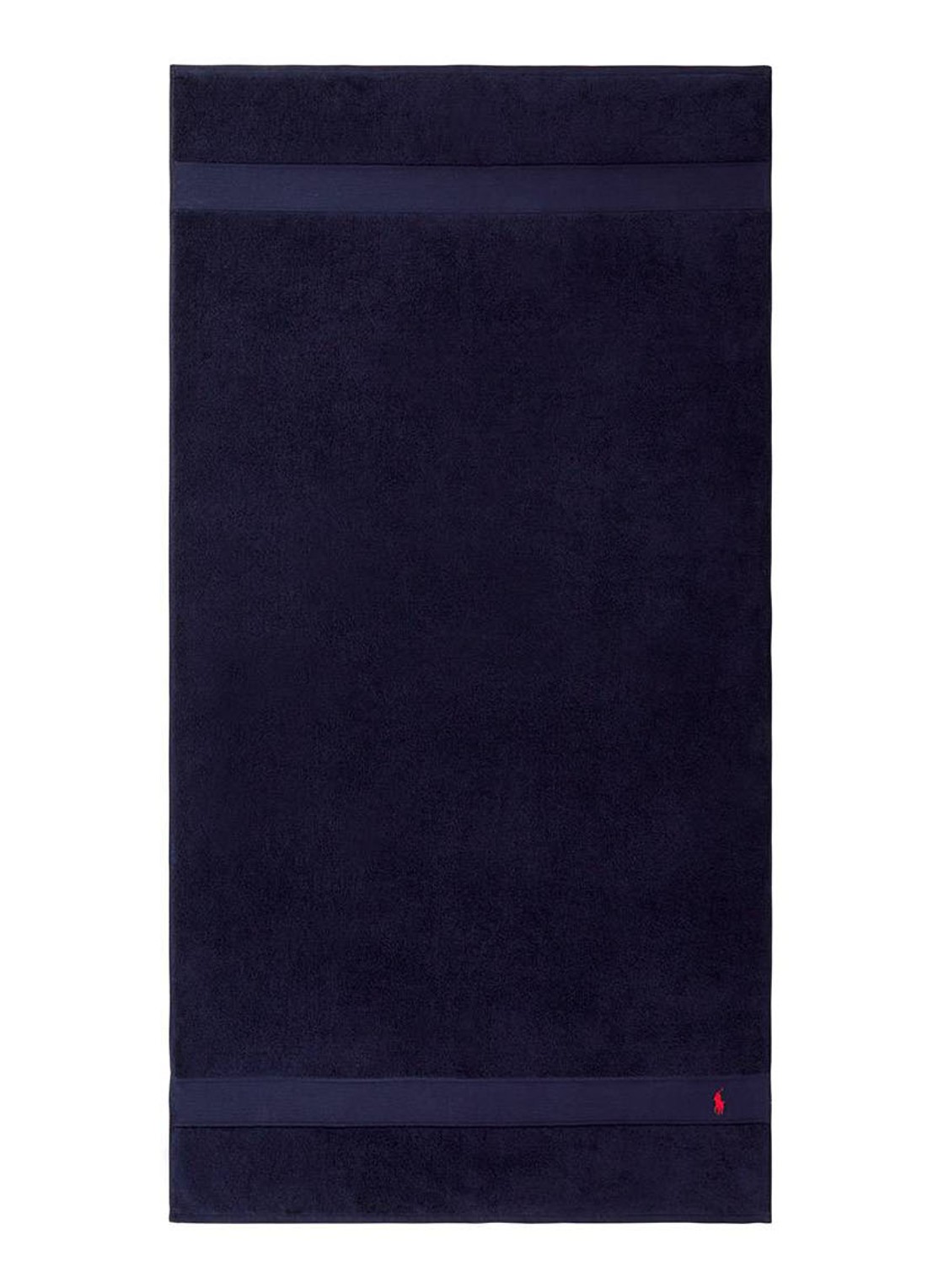 Ralph Lauren Polo Player strandlaken - 600gr/m2 - 90 x 160 cm - voorkant 2 donkerblauw