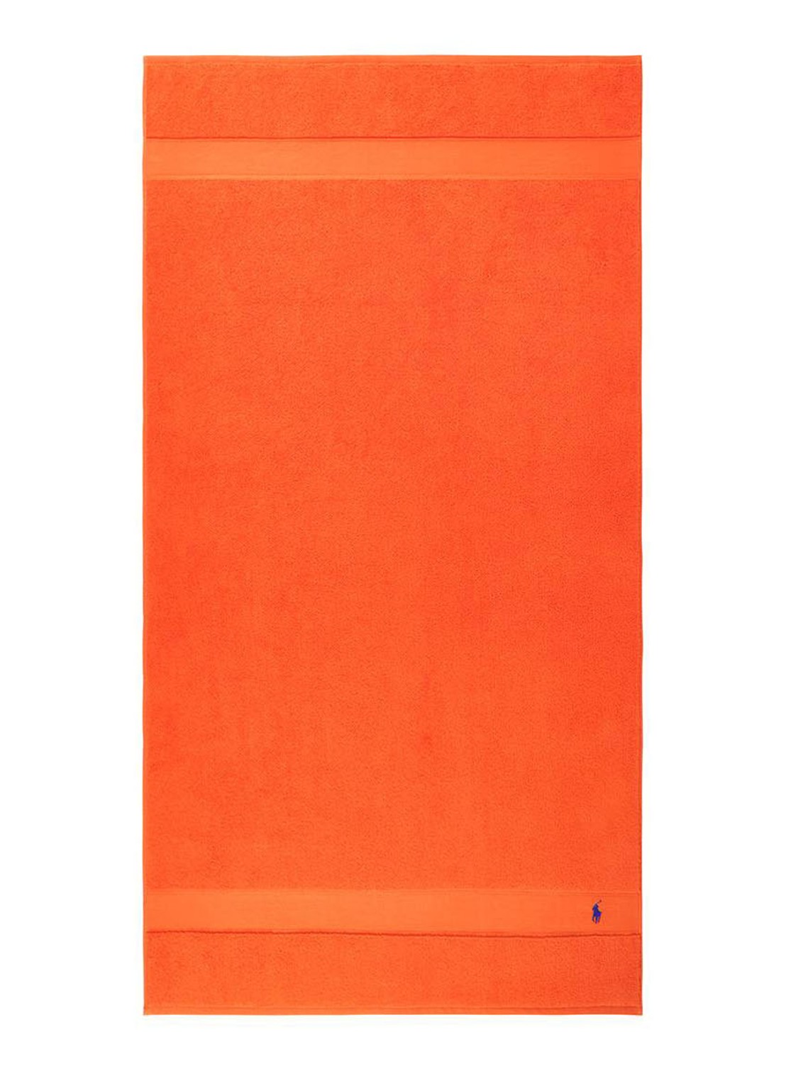 Ralph Lauren Polo Player strandlaken - 600gr/m2 - 90 x 160 cm - voorkant 3 orange