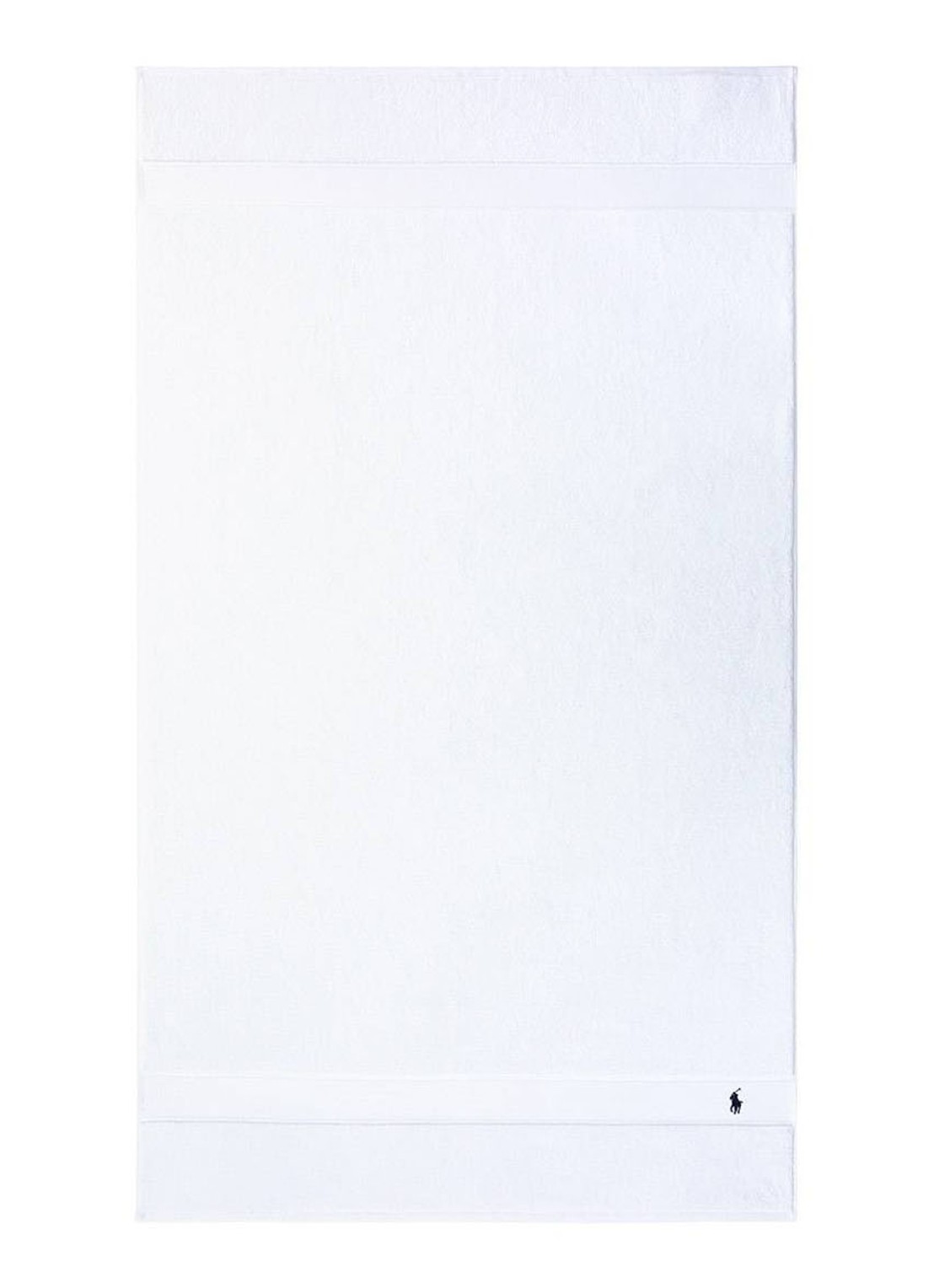 Ralph Lauren Polo Player strandlaken - 600gr/m2 - 90 x 160 cm - voorkant 3 wit