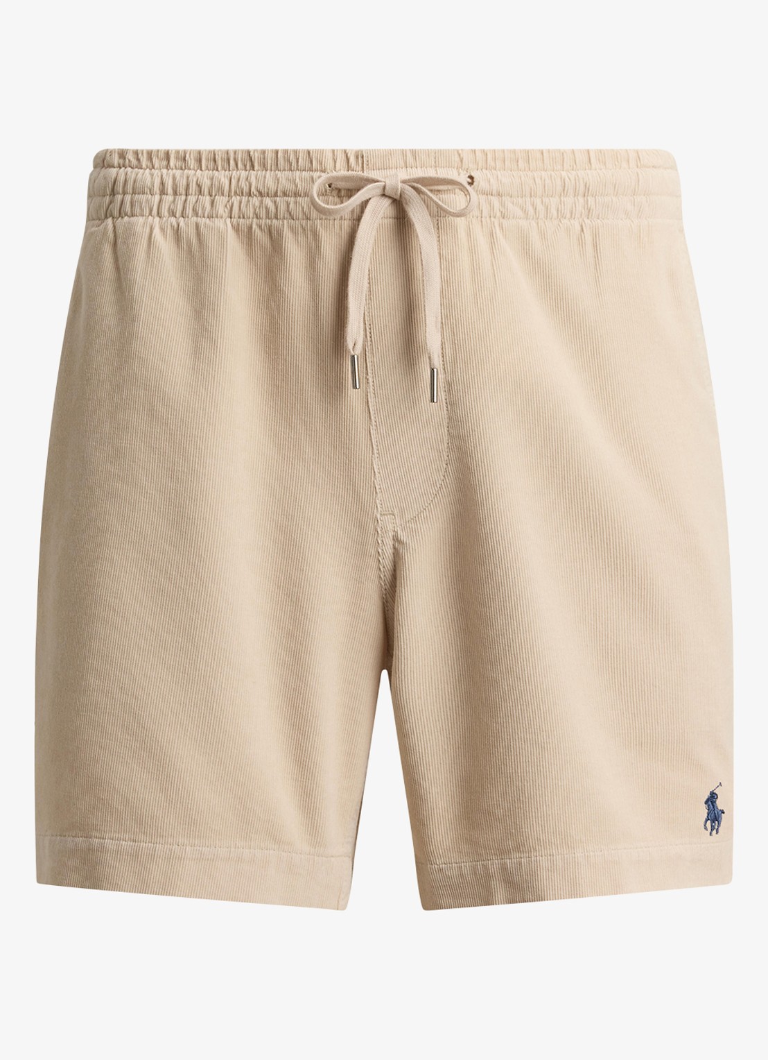 Ralph Lauren Polo Prepster regular fit korte broek van corduroy - voorkant khaki stone / khaki