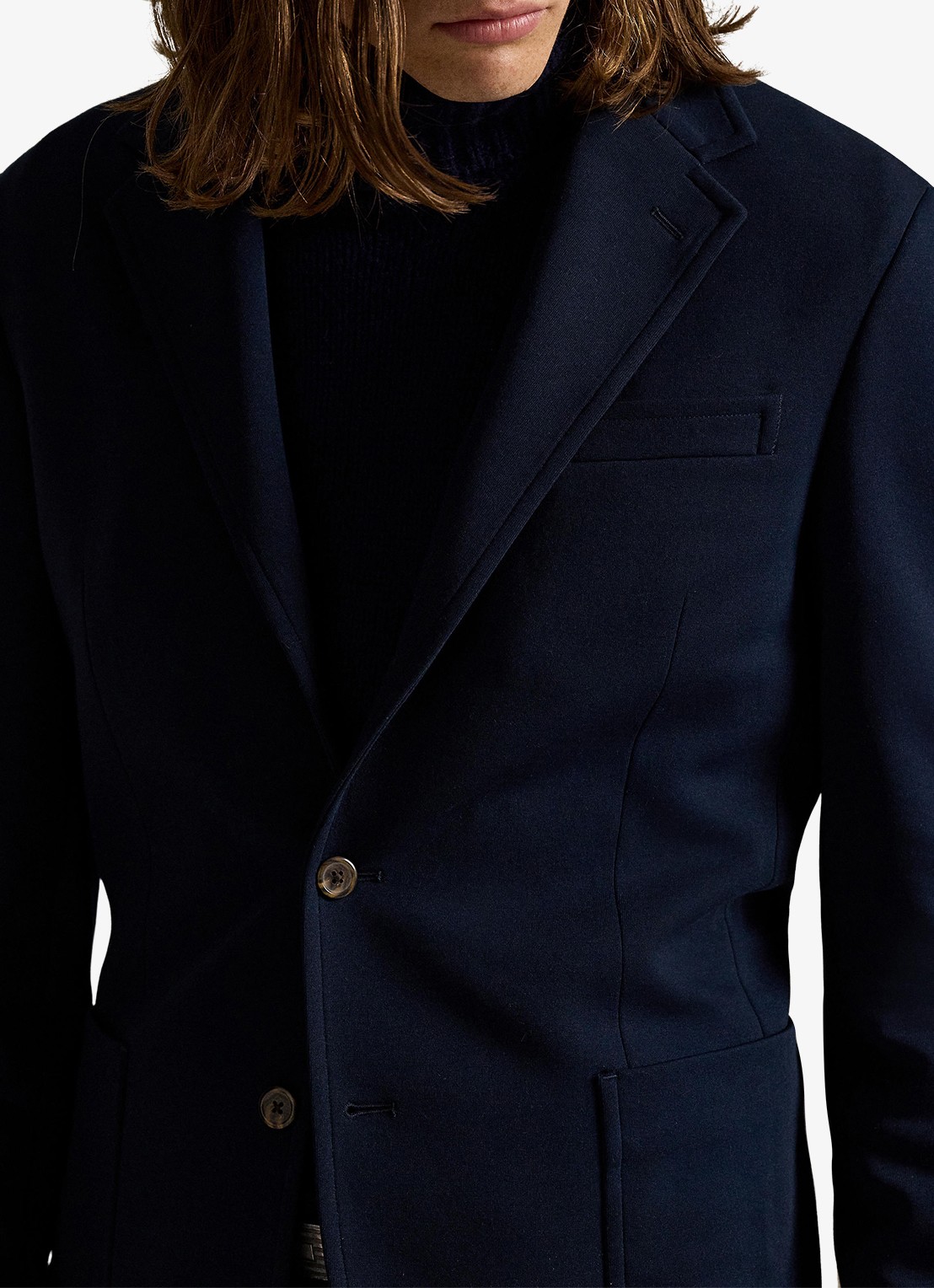 Ralph Lauren Polo Soft modern fit double-knit colbert - detail 2 aviator navy / donkerblauw