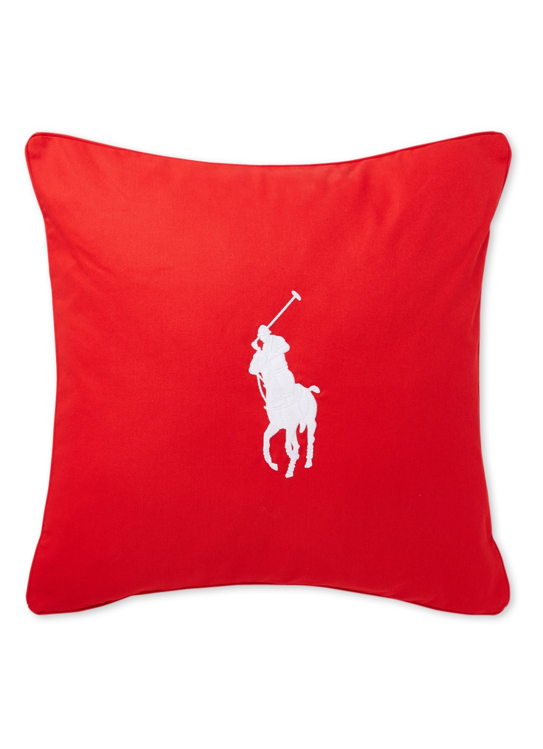 Ralph Lauren Pony sierkussenhoes 50 x 50 cm - voorkant steenrood