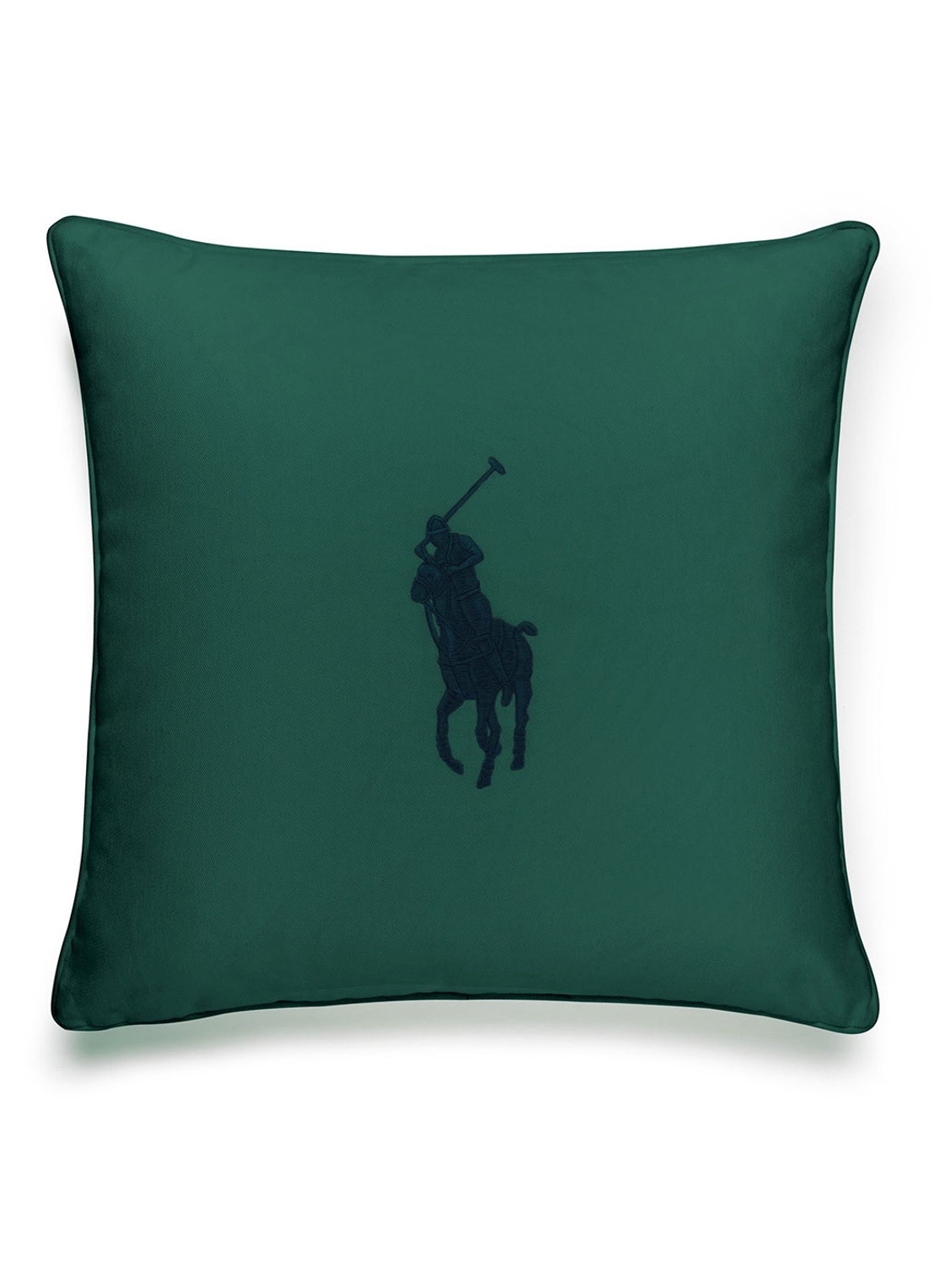 Ralph Lauren Pony sierkussenhoes 50 x 50 cm - voorkant groen