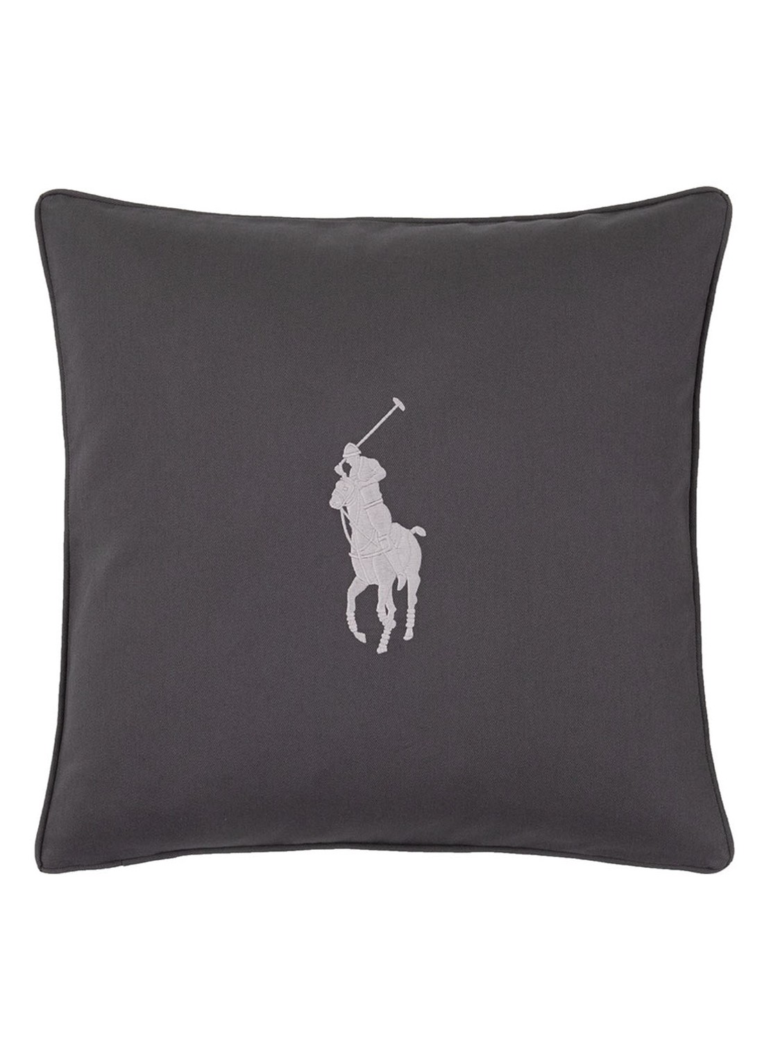 Ralph Lauren Pony sierkussenhoes 50 x 50 cm - voorkant antraciet