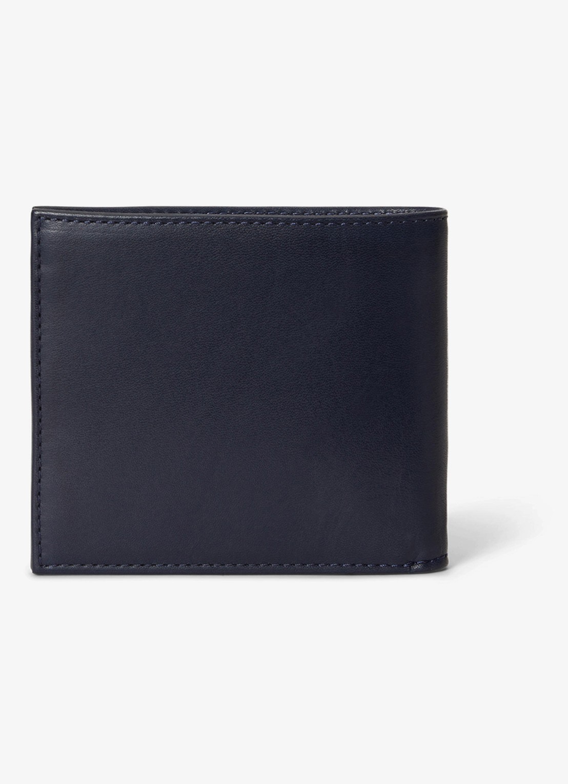 Ralph Lauren Portemonnee van leer met logo - detail 3 donkerblauw