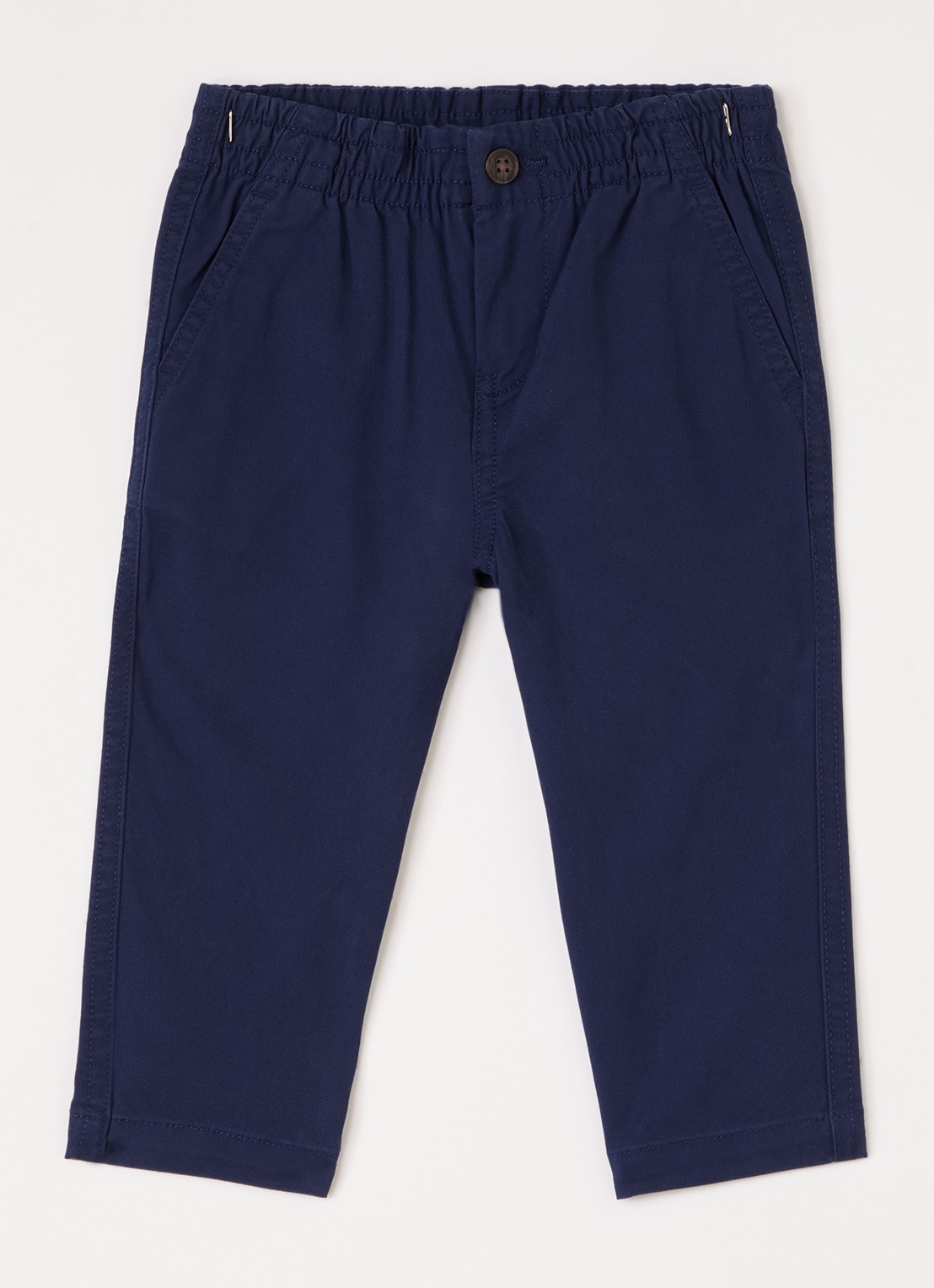 Ralph Lauren Prepster regular fit chino met steekzakken - voorkant 2 donkerblauw