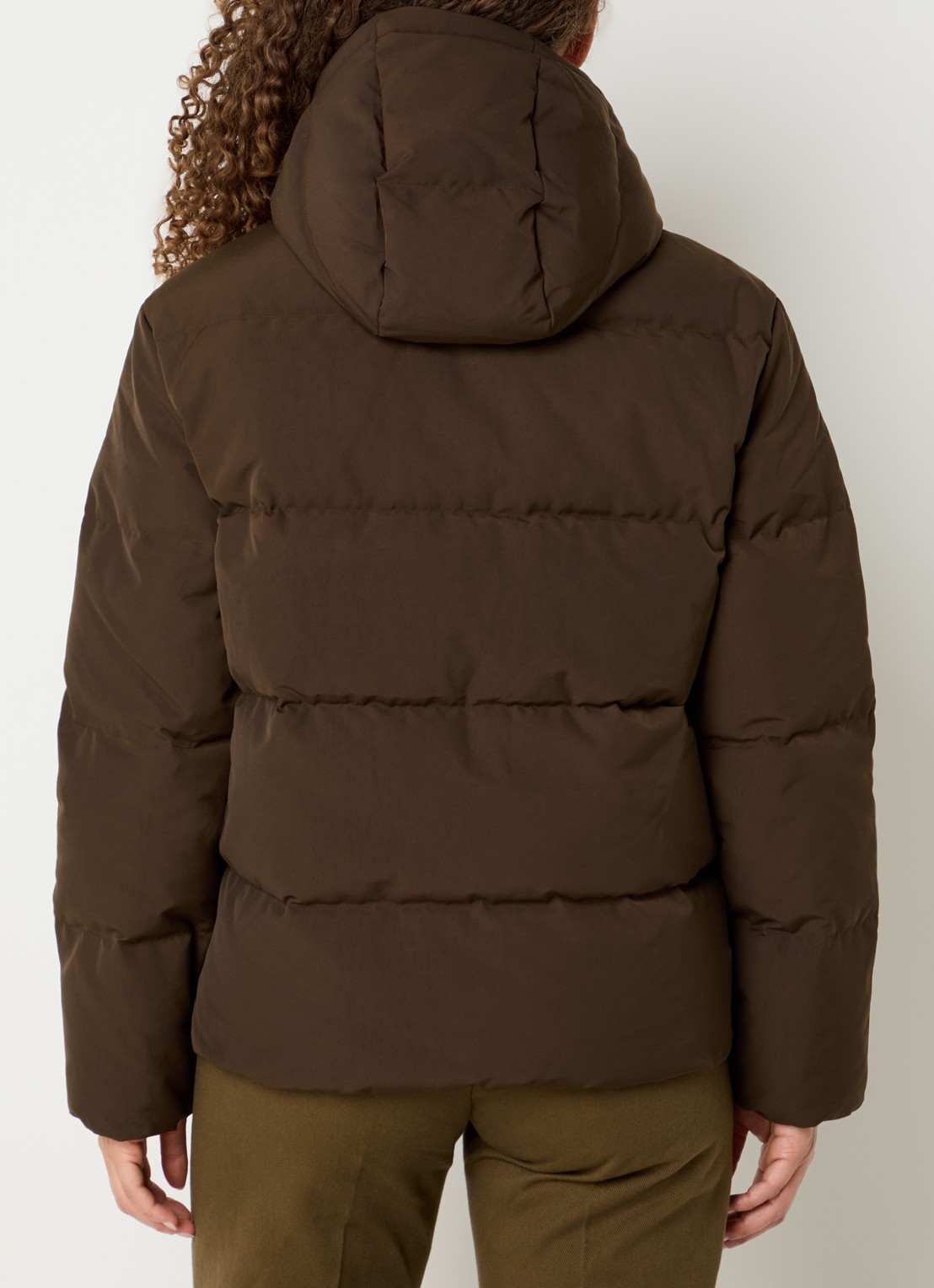 Ralph Lauren Puffer jack met donsvulling en afneembare capuchon - achterkant 4 bruin