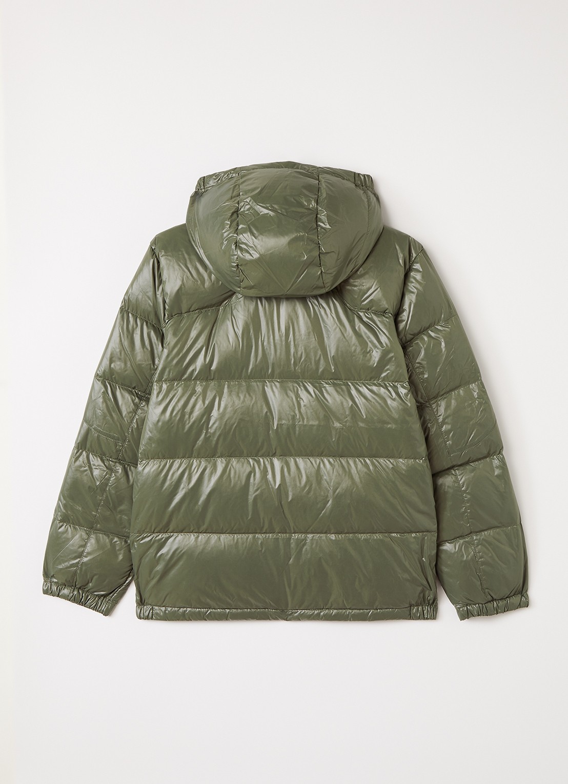 Ralph Lauren Puffer jack met donsvulling - achterkant 3 olijfgroen