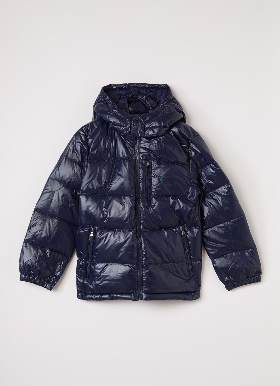 Ralph Lauren Puffer jack met donsvulling - voorkant 2 donkerblauw