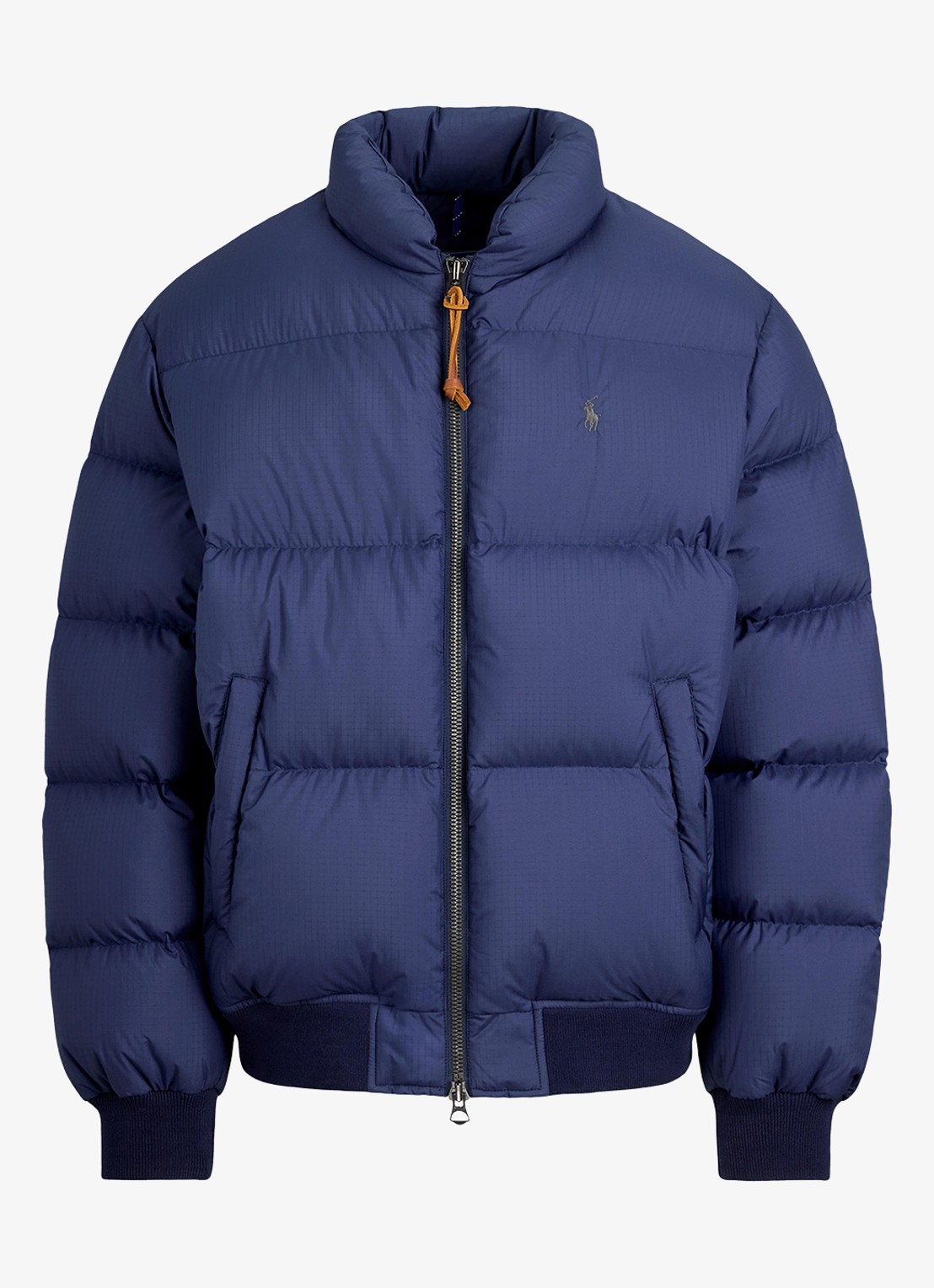 Ralph Lauren Puffer jack met steekzakken en logo - voorkant 4 cruise navy / donkerblauw
