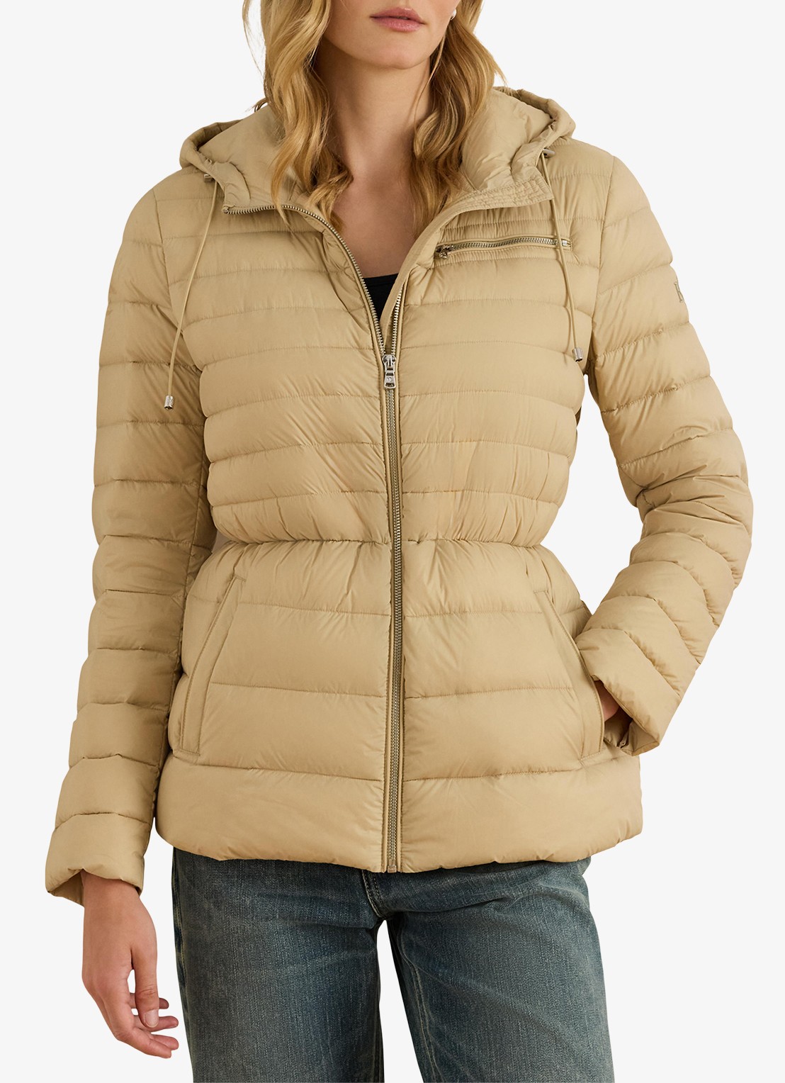 Ralph Lauren Puffer jas met donsvulling en steekzakken - detail 4 birch tan / beige