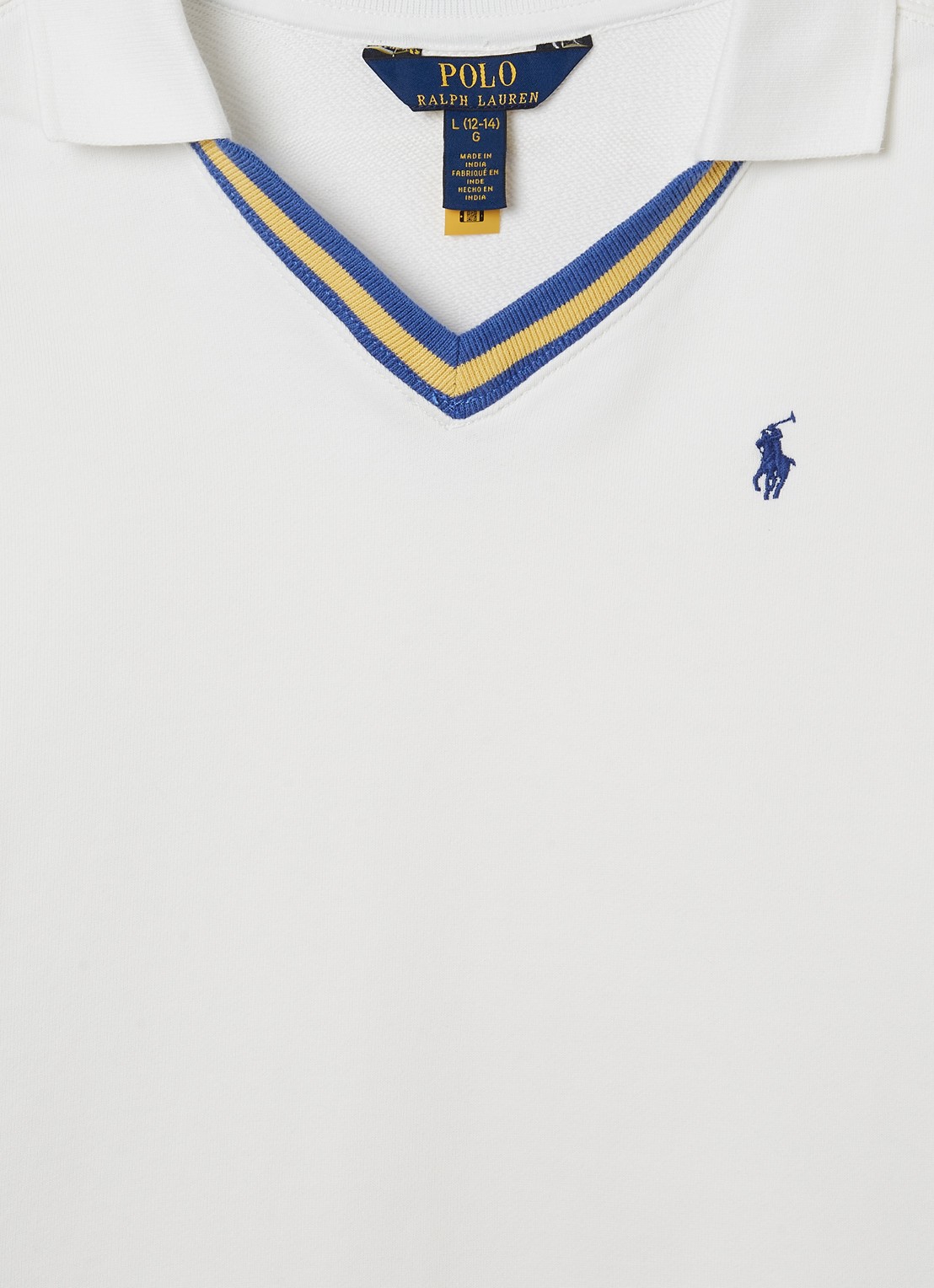 Ralph Lauren Pullover met logoborduring - detail wit