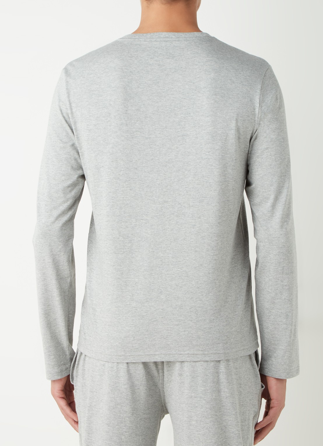 Ralph Lauren Pyjama T-shirt met logo - achterkant grijs