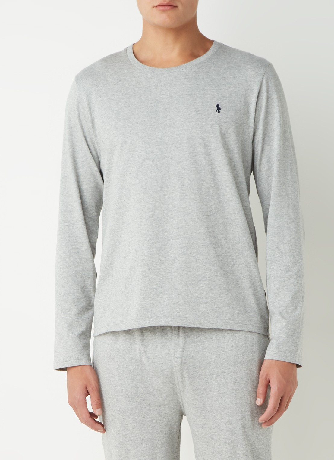 Ralph Lauren Pyjama T-shirt met logo - detail 4 grijs