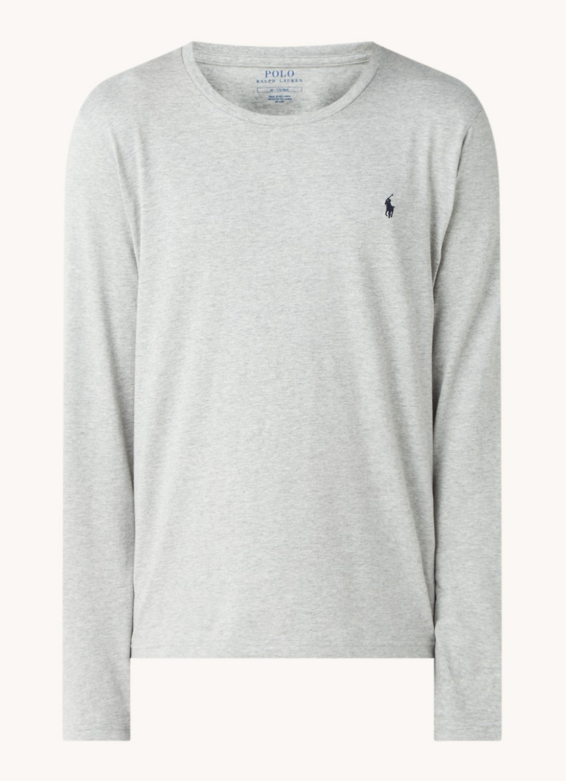 Ralph Lauren Pyjama T-shirt met logo - voorkant 2 grijs