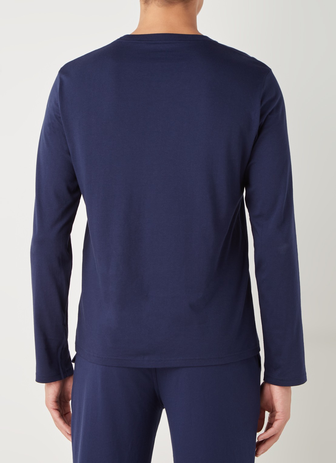 Ralph Lauren Pyjama T-shirt met logo - achterkant 4 donkerblauw