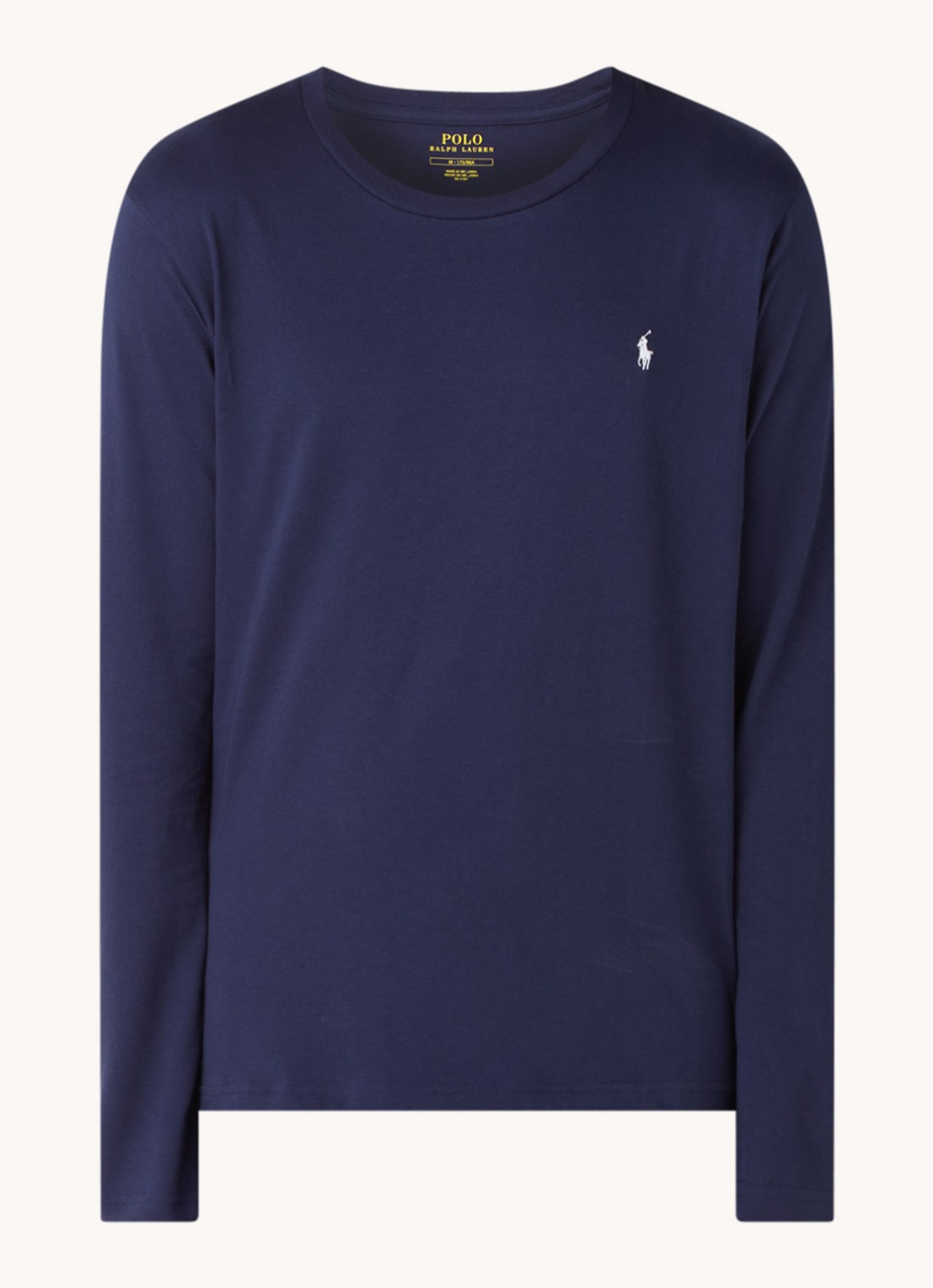 Ralph Lauren Pyjama T-shirt met logo - voorkant 2 donkerblauw