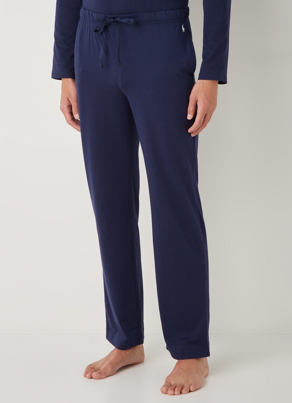 Ralph Lauren Pyjamabroek met logo - detail 4 donkerblauw