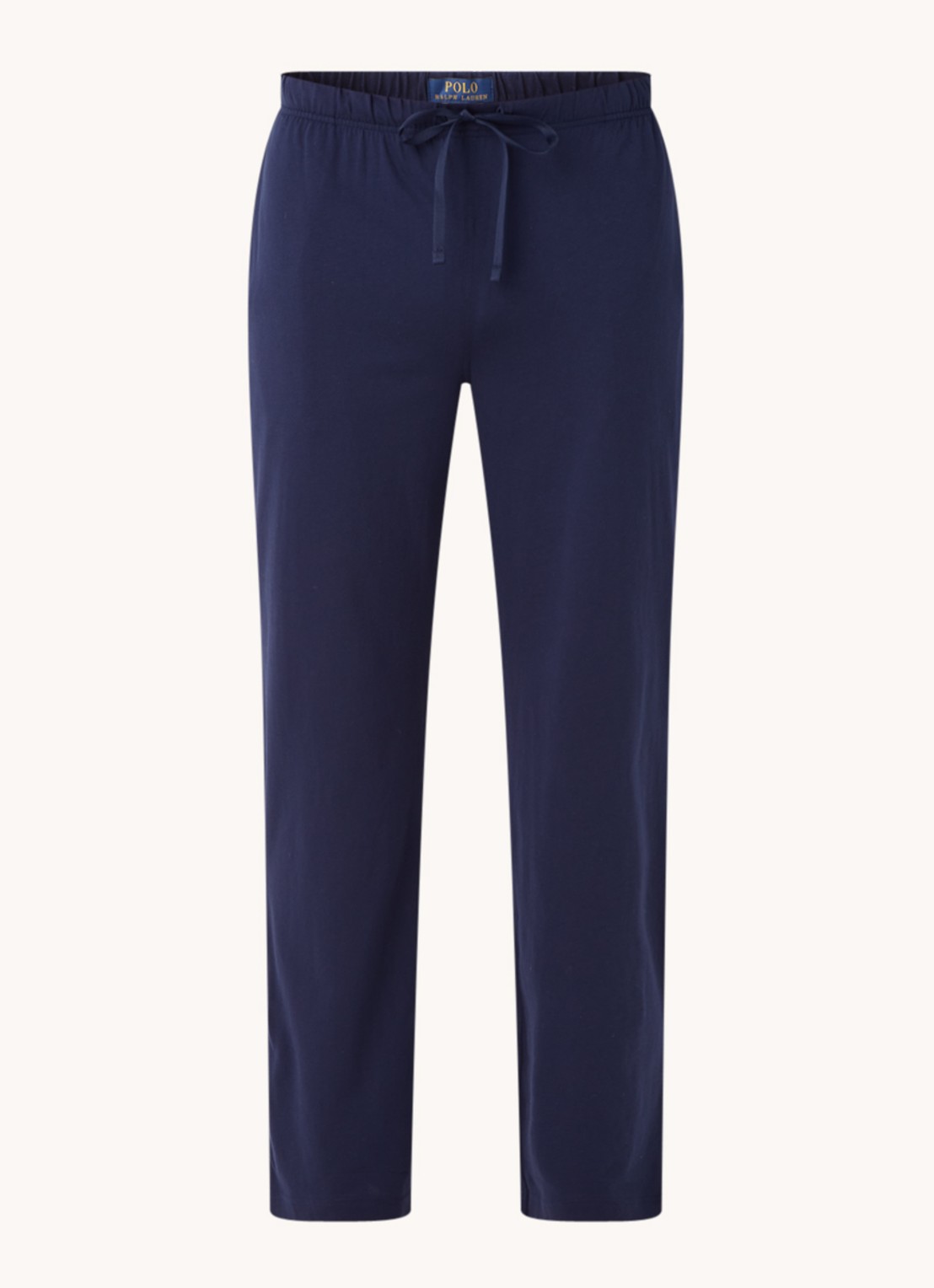 Ralph Lauren Pyjamabroek met logo - voorkant donkerblauw