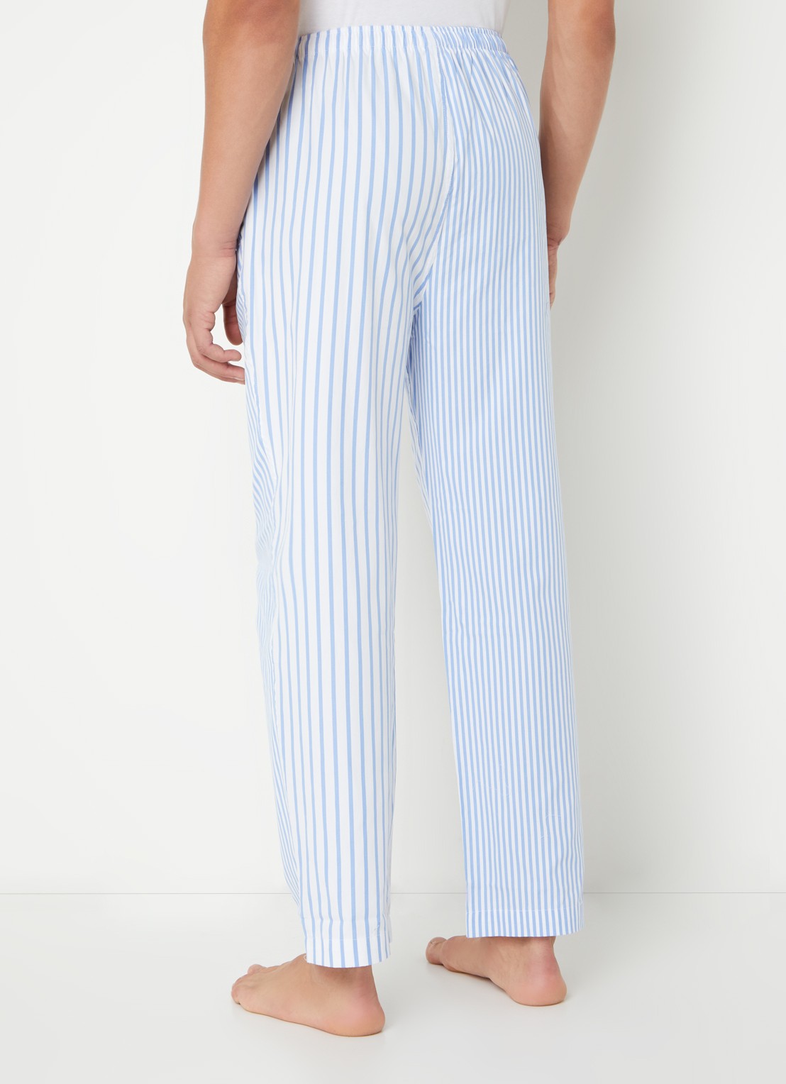 Ralph Lauren Pyjamabroek met logoprint en steekzakken - achterkant 5 blauw